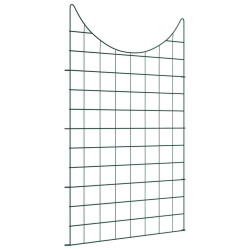 Conjunto de cerca para lago 8 unid. 50 x 80 cm aço verde