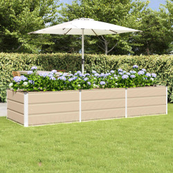 Floreira ivory 240 x 80 x 45 cm aço
