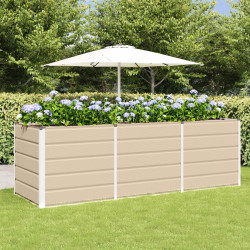 Floreira ivory 240 x 80 x 75 cm aço