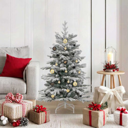Conjunto de bolas de natal 40 unid. preto e ouro ø 6 cm leds