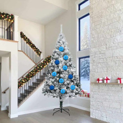 Conjunto de bolas de natal xxl 4 unid. azul ø 20 cm plástico
