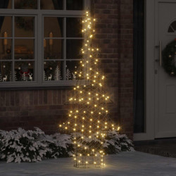 Árvore de natal com 240 leds branco quente 180 cm vime