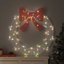 Guirlanda com 80 leds multicolor 92 x 92 x 9,5 cm acrílo