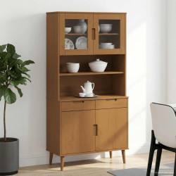Hutch molde caramelo 90 x 35 x 100 cm madeira de pinho maciça