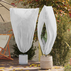 Capas de fleece para proteção contra geada 5 unid. branco