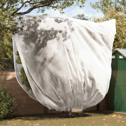 Capas de fleece para proteção contra geada 3 unid. branco