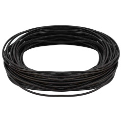 Corda de couro marrom escuro ø1 mm x 5 m couro