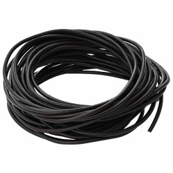 Corda de couro marrom escuro ø2,5 mm x 5 m couro