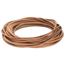 Corda de couro castanho ø5 mm x 50 m couro