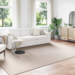 Tapetes de área retangular faro creme 280 x 200 cm poliéster