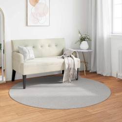 Tapetes de área redondo lugo creme e cinza ø 200 cm poliéster