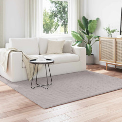 Tapetes de área quadrado sirolo areia 200 x 200 cm poliéster