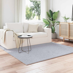 Tapetes de área quadrado sirolo cinzento 120 x 120 cm poliéster