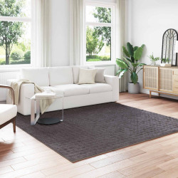 Tapetes de área quadrado sirolo antracite 240 x 240 cm