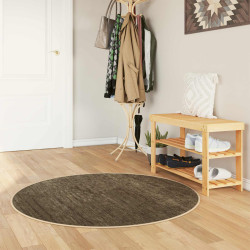 Passadeira marsa verde floresta 120 x 120 cm poliéster e PVC
