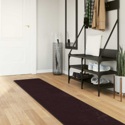 Passadeira marsa antracite 50 x 450 cm poliéster e PVC