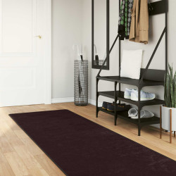 Passadeira marsa antracite 80 x 450 cm poliéster e PVC