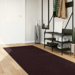 Passadeira marsa antracite 100 x 450 cm poliéster e PVC