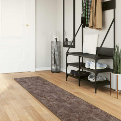Passadeira marsa cinzento 50 x 400 cm poliéster e PVC