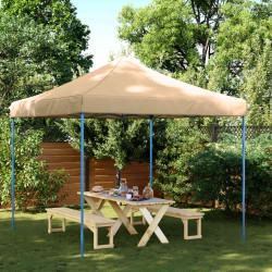 Tenda de festa bege 292 x 292 x 315 cm tecido oxford