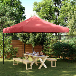 Tenda de festa borgonha 292 x 292 x 315 cm tecido oxford