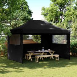 Tenda de festa preto 279 x 410 x 315 cm tecido oxford