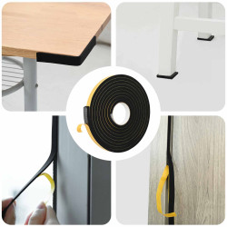 Fita de espuma autoadesiva 10 unid. preto 20mm x 5m espuma cr