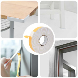 Fita de espuma autoadesiva 10 unid. branco 30mm x 5m espuma cr