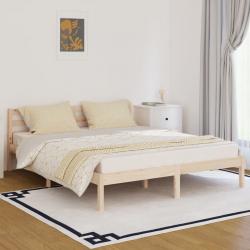 810440  Bed Frame Solid Wood Pine 160x200 cm - Imagen 1