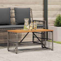 Mesa de exterior cinzento 80 x 40 x 40 cm