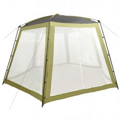 Tenda para piscina 500x433x250 cm tecido verde - Imagen 1