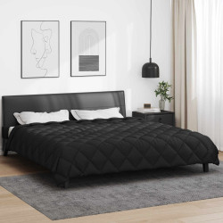 Edredom de inverno 200 x 240 cm 450 gsm preto