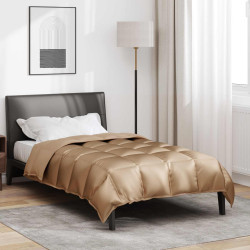 Edredom de inverno ouro 140 x 220 cm cetim e microfibra