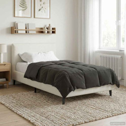 Duvet de ano inteiro antracite 135 x 200 cm microfibra