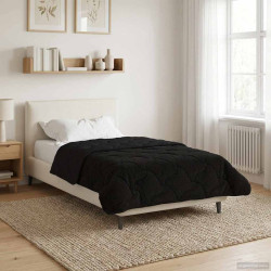 Duvet de ano inteiro colchonete preto 135 x 200 cm