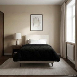 Duvet de ano inteiro colchonete preto 135 x 220 cm