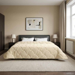 Duvet de ano inteiro colchonete creme 200 x 240 cm