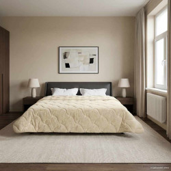 Edredom de inverno colchonete creme 200 x 240 cm