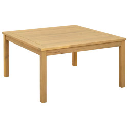 Mesa de centro acácia clara 85 x 85 x 45 cm