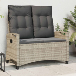 Banco de jardim com travesseiro 105 x 60 x 112 cm aço